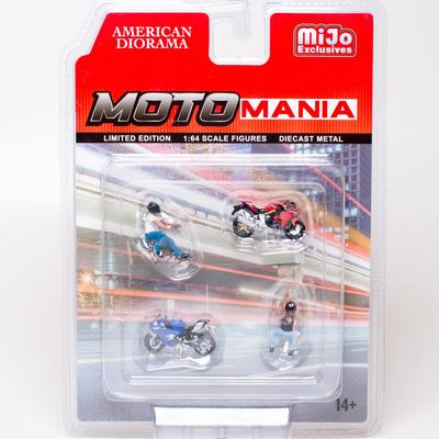 AMERICAN DIORAMA Maßstabsfigur Moto Mania Biker Mijo 1/64 Set, Exklusiv, AD-76486MJ