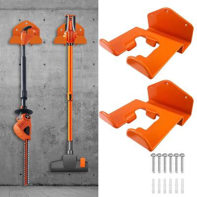 1/2 Sets Wandhalterung für Unkrautvernichter mit Schrauben, robust, platzsparend, für Garage, Schuppen, Unkrautvernichter, Trimmerwerkzeuge, Metall-Aufbewahrungsregal, Organizer-Haken