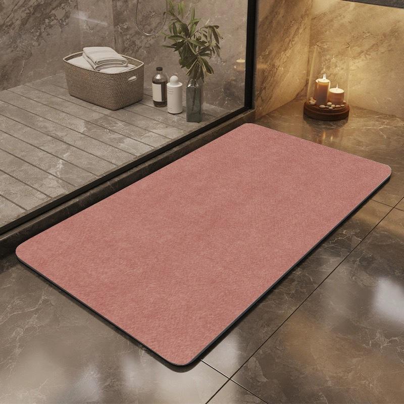 

Simple Bathroom Floor Mat Bathroom Dirt-resistant Water Absorption Mat Entry Door Diatom Mud Floor Mat Premium Sense Bathroom Anti-slip Mat 40 * 60cm
