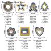 daily1Set Plastic Cake Mold Geometric Figure Biscuit Fondant Cupcake Multiple Shapes Cookie Cutter DIY Cake Cooking Tools