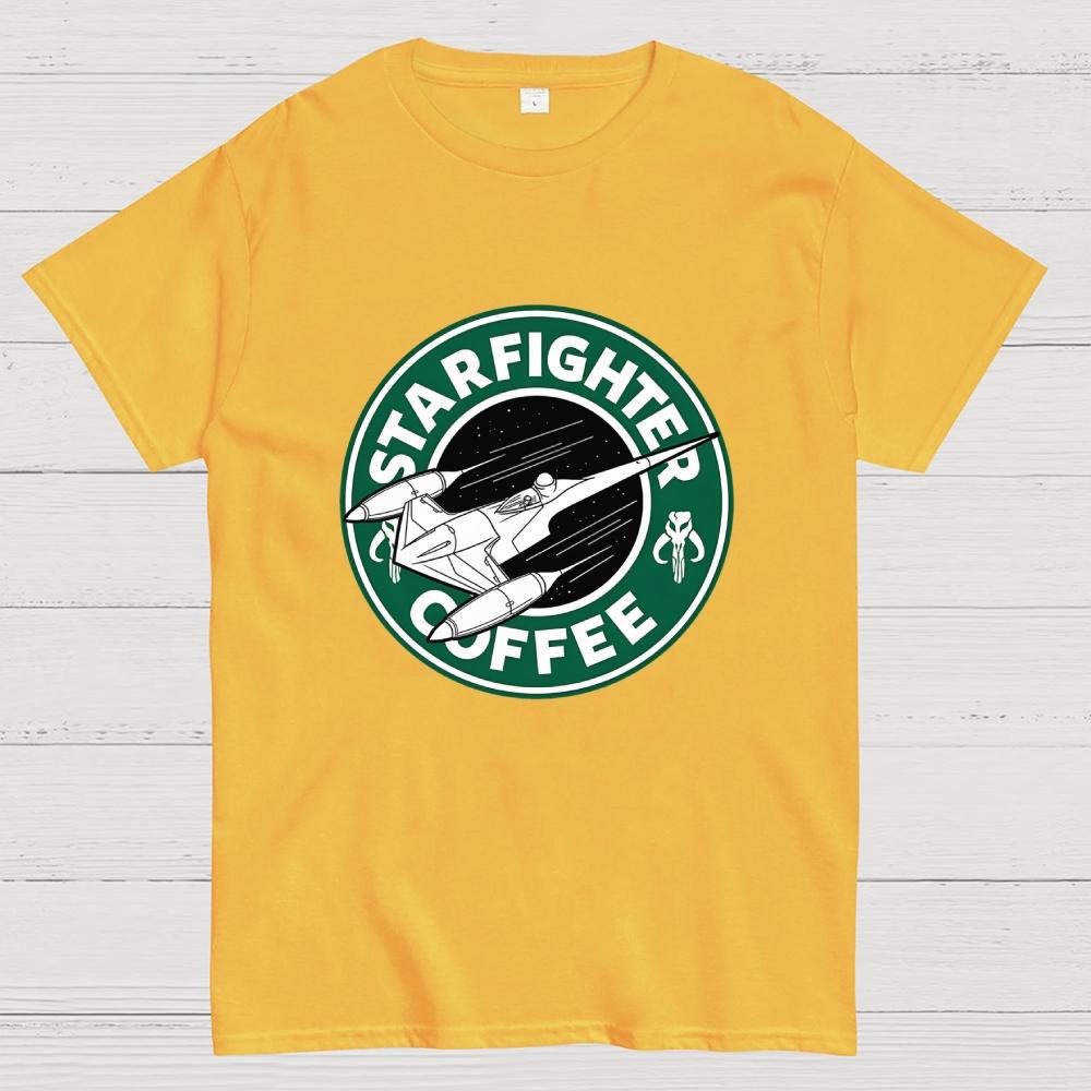 Starfighter Coffee Cotton Casual Cool Loose T-Shirt