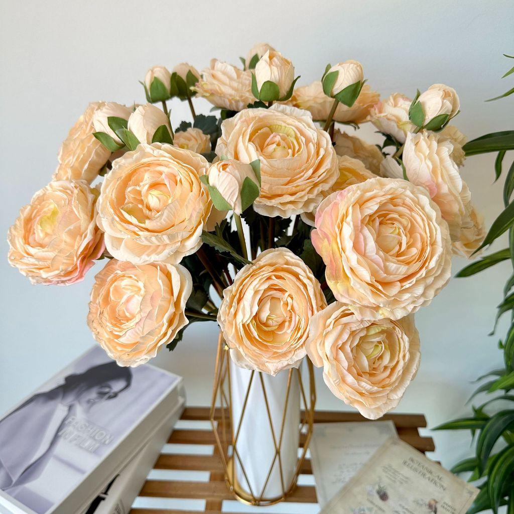 Fake Flower Garland With Silk Fabric For Wedding Decor And Photography Props