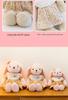 Floral Dress Bunny Plush Toy: Long-Eared Rabbit Sleep Companion & Birthday Gift