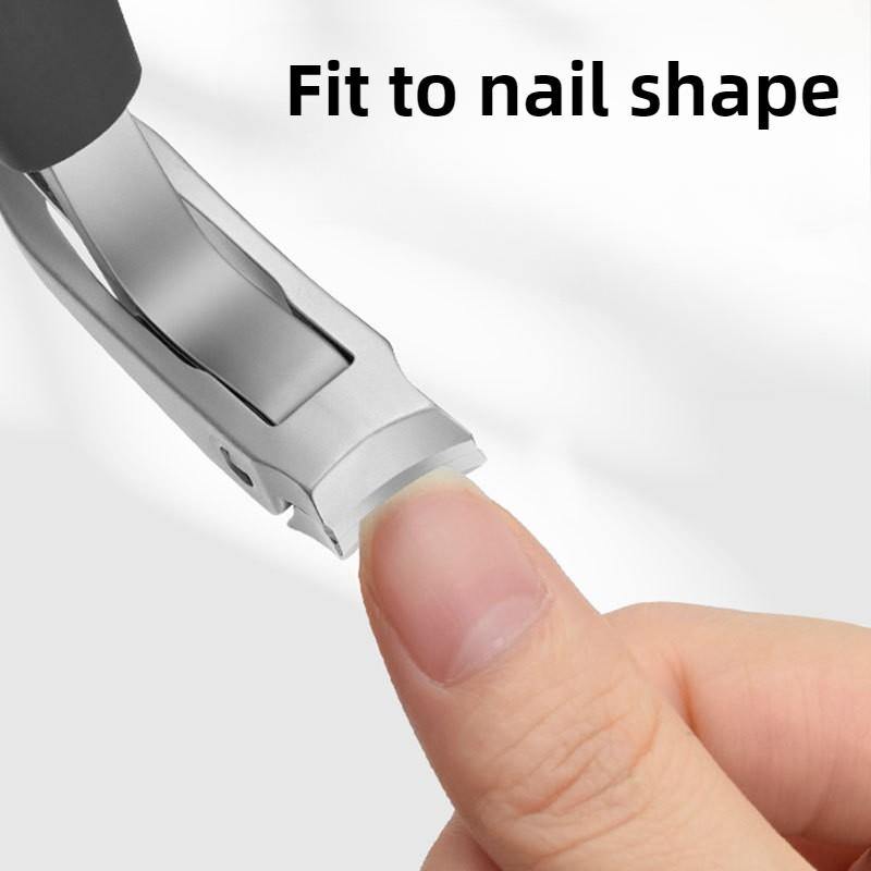 1/4PCS Don't Bend to Cut Toenail Stainless Steel Elbow Nail Clipper Large Opening Nail Clippers Set Nail Cutter Pedicure Tools
