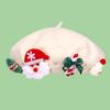 1Pc Christmas Hat Beret Headwear Xmas Wool New Year Dress Up