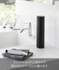 Yamazaki Bottle-Shaped Tissue Case with Lid, Black, W6.8 X D6.8 X H25cm, Tower, Car Tissue Bottle, Vertical Storage, 1829