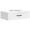 Wall Mounted Side Table White 59 x 34.5 x 17 cm