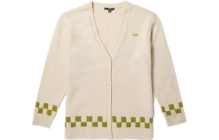 Vans Knitwear Women s Ecru V Neck Moderate Cardigan VN000FXHDJR 2XL