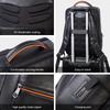 Humerpaul Zaino in pelle Borsa per computer multifunzione di grande capacità Borsa da viaggio con presa USB