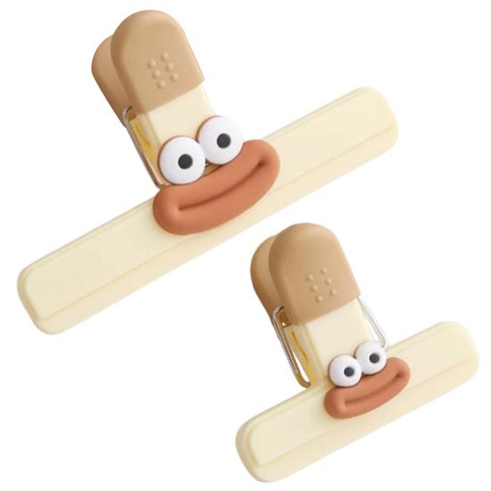 Food Preservation Seal Clamp Cartoon Snack Sealing Clips Moisture-Proof Long Tail Clip for Kitchen Cafe Restaurant