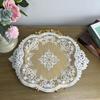 1PCS French Retro Lace Embroidery Table Decoration Napkin Mat Vase Mat 31X42CM