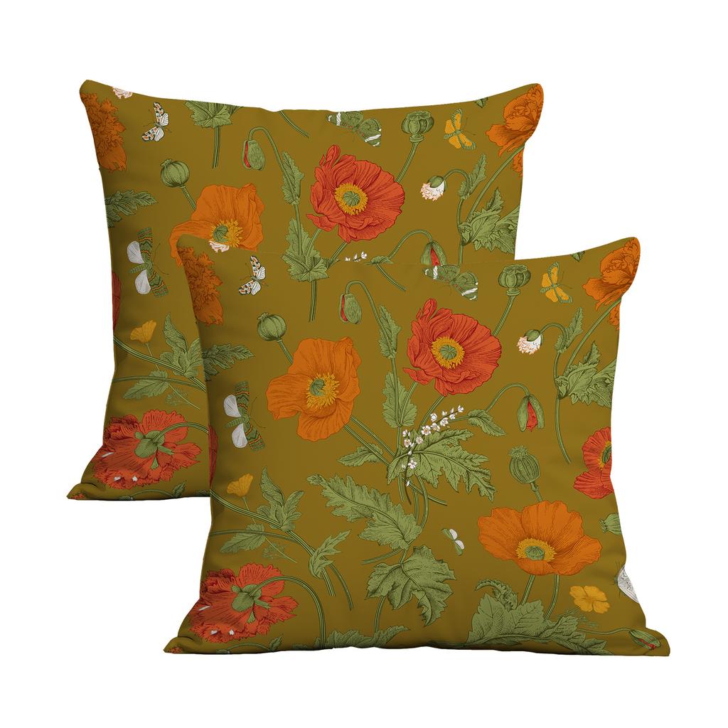 New Creative European Retro Floral Pillowcase Double-sided Printed Home Cushion Pillowcase Multiple Styles Available
