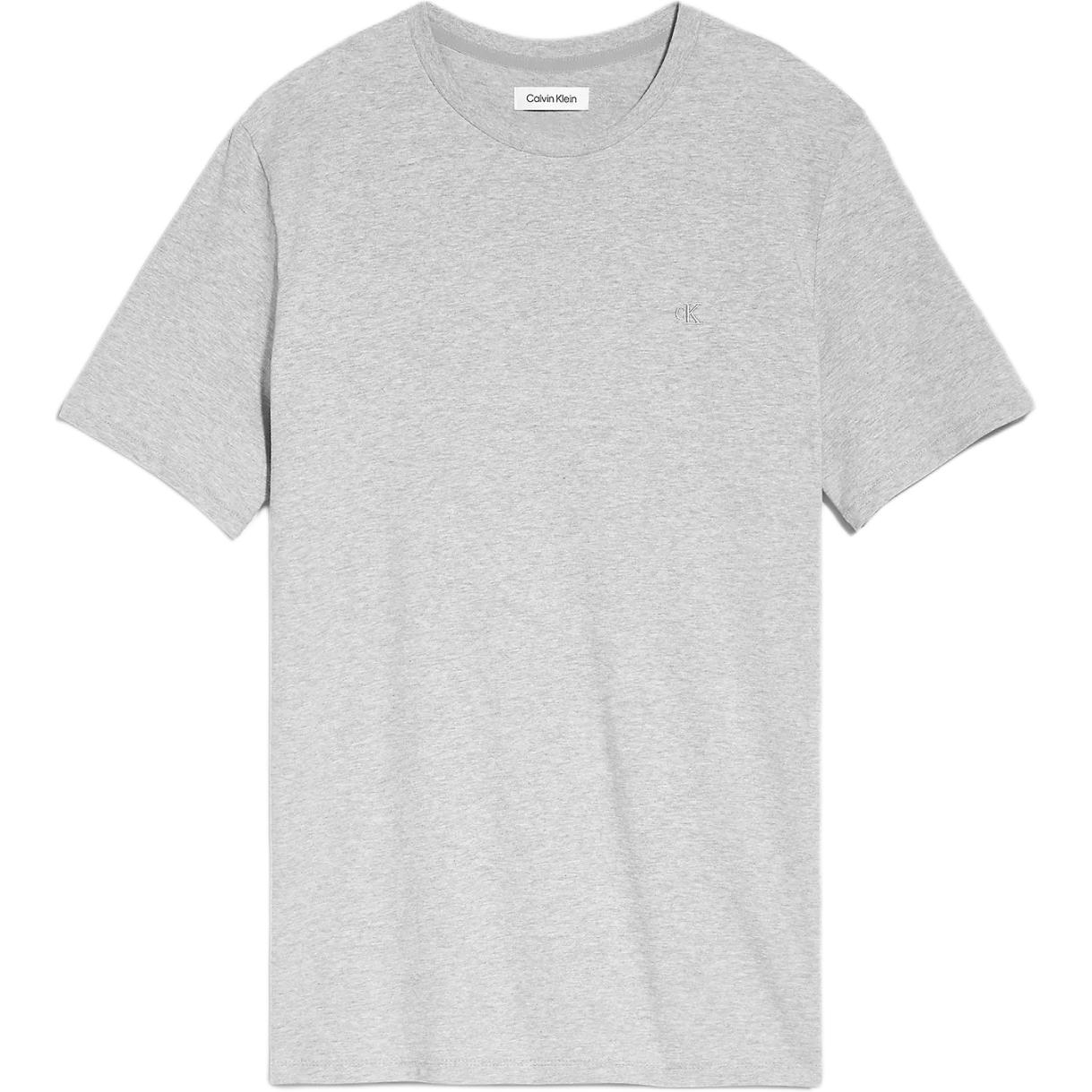 

Calvin Klein Logo Smooth Solid Color Crew Neck Short Sleeve T-Shirt Men tops Gray 40HM265-032 M