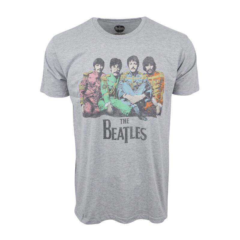 THE BEATLES MENS PORTRAIT T-shirt GRAY M