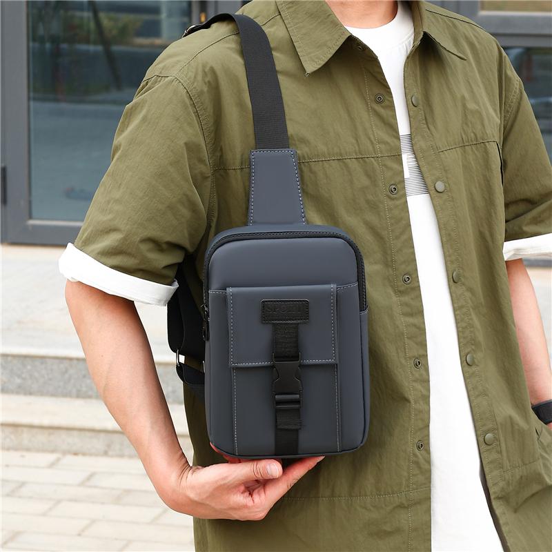 Geantă de piept pentru bărbați, la modă, de umăr, tip pieptar, genți sport crossbody pentru bărbați, mini geantă de corp pentru telefon, geantă de mână, călătorie