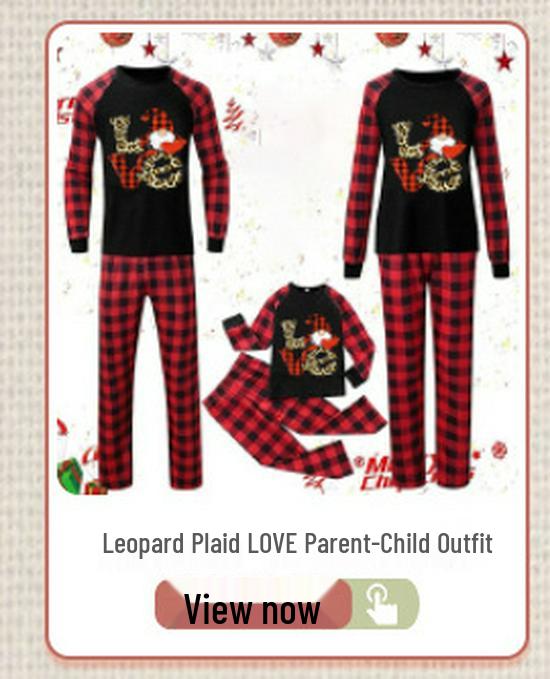 Europe & America Christmas Atmosphere Long Sleeve Pajama Set for Couples