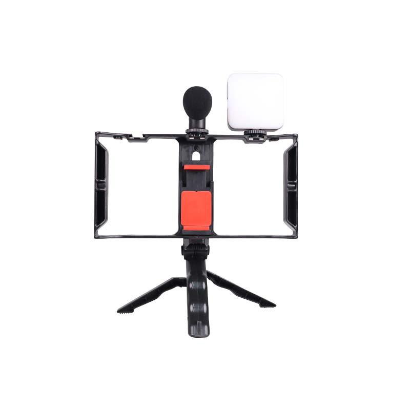 Desktop Tripod Stabilizer for Mobile Live Broadcast with Rabbit Cage Frame