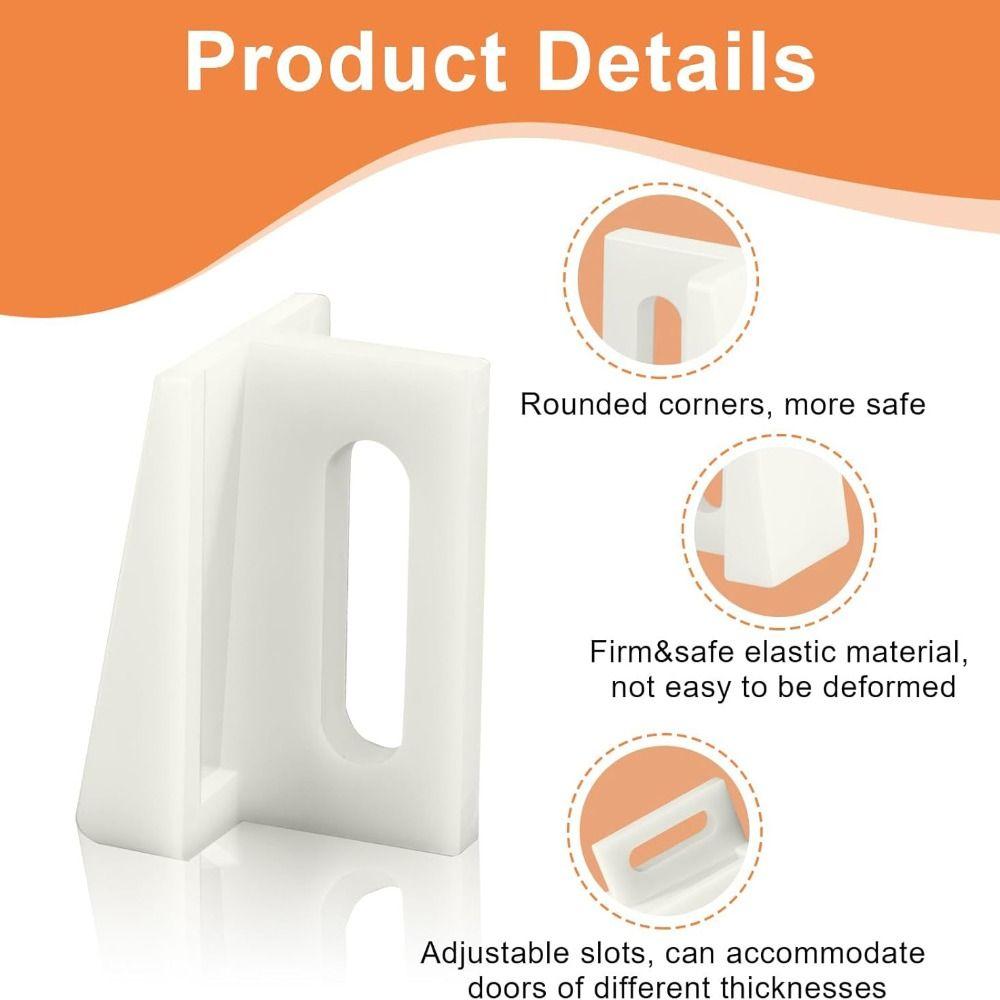 10er-Pack Universelle Taschenschiebetür-Bodenführungen Robuste Zargenmontageführung Schiebetüren