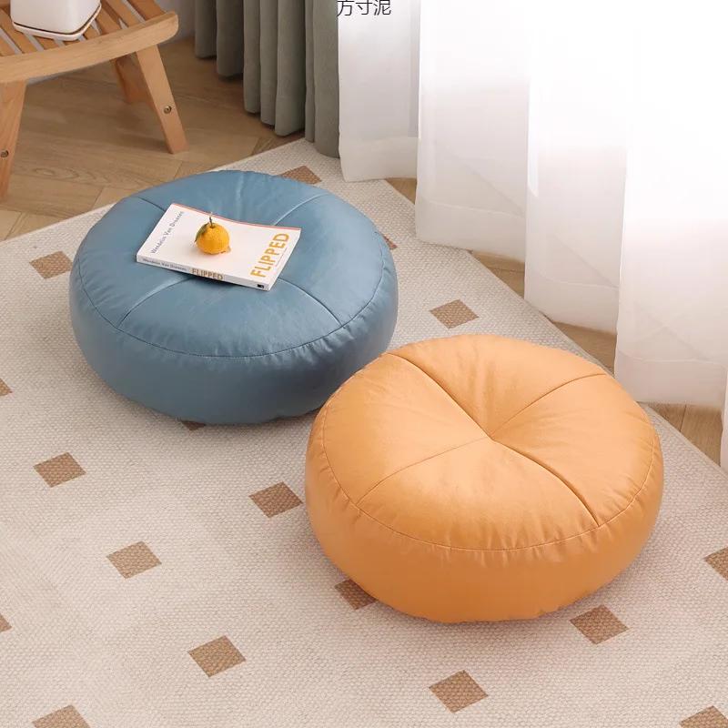 Waterproof Floor Seat Cushion Solid Color Suitable for Meditation Yoga Round Seat Pads Mat with Fillings Thicken Pads Cuscineria