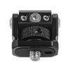 Monitors Holder Mount Swivels Tilt Monitors Clamp with Cold Shoe Locating Pin 1/4inch Hole for Camera Flash Light