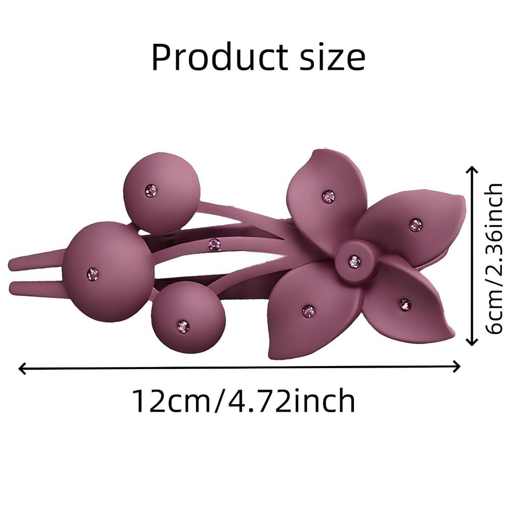1/3pcs pieces Flower hair clip Non-slip matte Flower Ladies Big Claw Clip Hawaii Hair clip Power styling beach hair claw