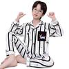 Spring & Autumn Children's Cartoon Cardigan Pajamas for Boys & Girls - Long Sleeve, Loose Fit, S/M/L Sizes