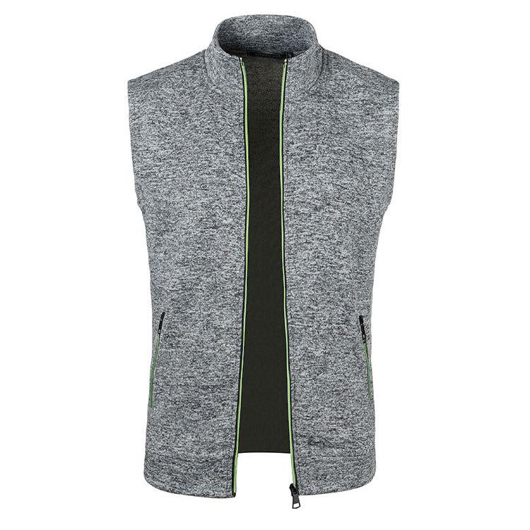 Men's Autumn/Winter Slim Fit Hooded Zipper Fleece Vest
