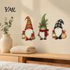 Christmas Wall Decals Gnome Stickers, Removable PVC Waterproof Decals, Self-Adhesive Goblin Easy Peel Art And Stick Decor for Holiday Home Living Room