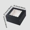 WTEMPO Birthday Wedding Paper Gift Boxes Clear Window Party Favor Boxes Ideal for Storing and Gifting Delicate Items Daily Presents Packaging Boxes