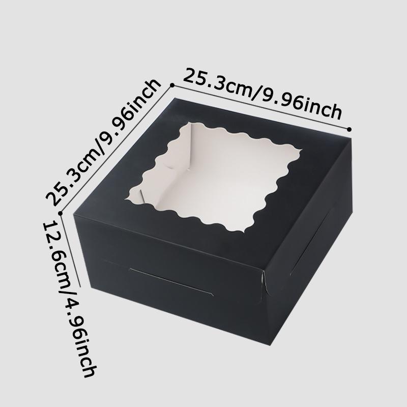 WTEMPO Birthday Wedding Paper Gift Boxes Clear Window Party Favor Boxes Ideal for Storing and Gifting Delicate Items Daily Presents Packaging Boxes