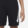 Nike Summer High-Waisted Loose Drawstring Kids Shorts Kids Bottoms Black DX5361-010