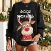Autumn Christmas Sweatshirts Reindeer 3D Print Oversized Hoodie Women Streetwear Long Sleeve Pullovers Y2k Hoodies Girl Clothing