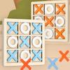 1Pc Xo Tic Tac Toe Children Board Game Parent-Child Interactive Logic Thinking Fun Game Children Puzzle Toys Gaming Gift