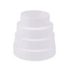 1Pcs New Multi Reducer Extractor Fan Pipe 80/100/110/120/150/160mm For Fan Ventilation Duct Tube White Fan Pipe Connector