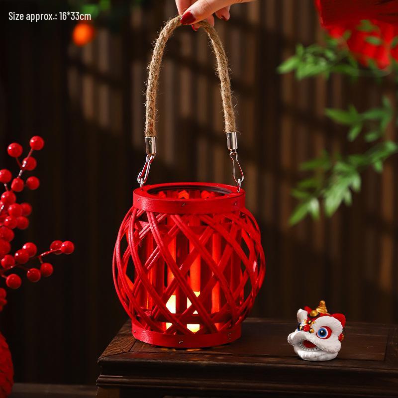 Children s Handheld Red Flower Lantern for Kindergarten Lantern Festival