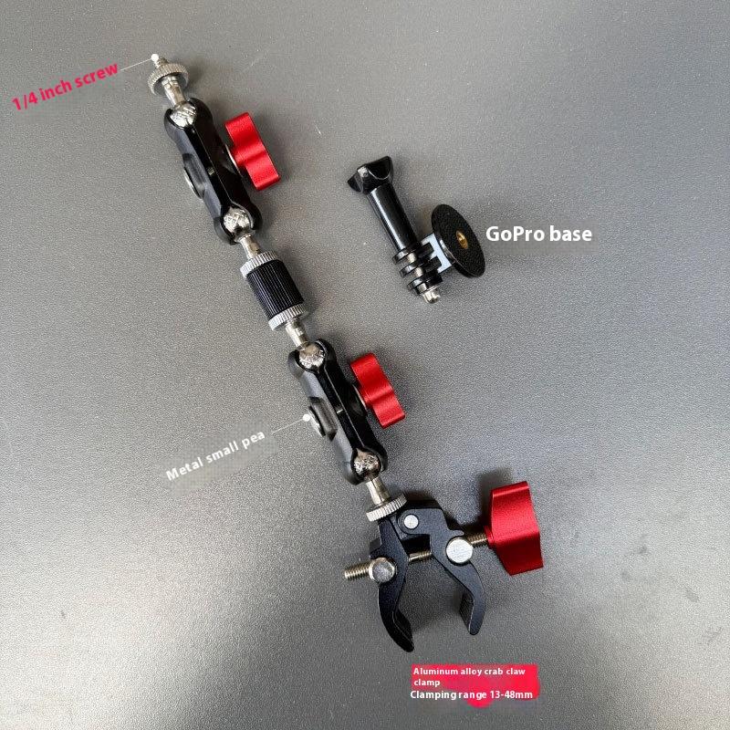 Advanced Photography Accessories: DSLR Metal Super Clamp and Double Ball Head Magic Arm