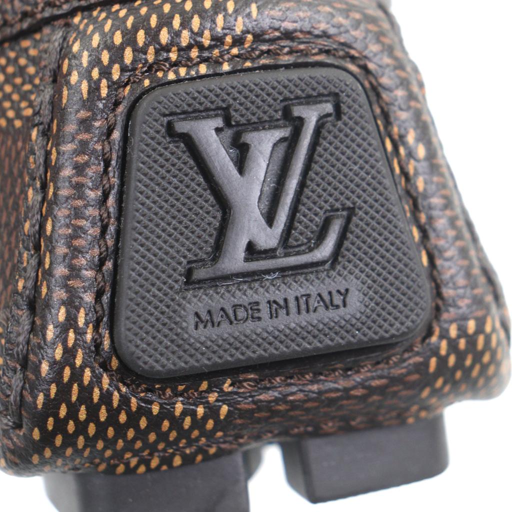 Excellent LOUIS VUITTON Deck Shoes LV Driver Damier Canvas Mens 6.5 1ADGBG Used