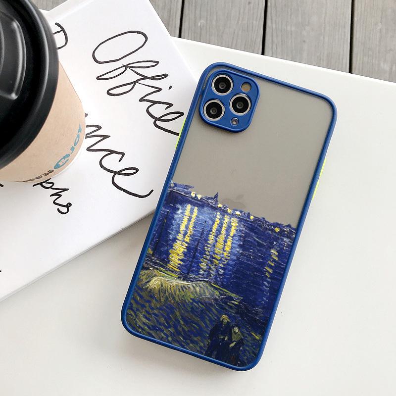 For Coque iphone 17 16 15 14 11 12 13 Pro Max Mini X XR XS 16 Plus Phone Cases Art Van Gogh Oil Painting Soft Shockproof Covers