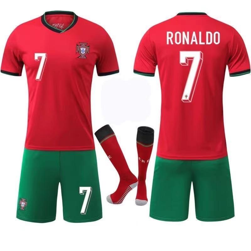 2024/2025 Portugal Kids Soccer Jersey Set Euro Cup Ronaldo Fan T-Shirt ANUTETOUNI®