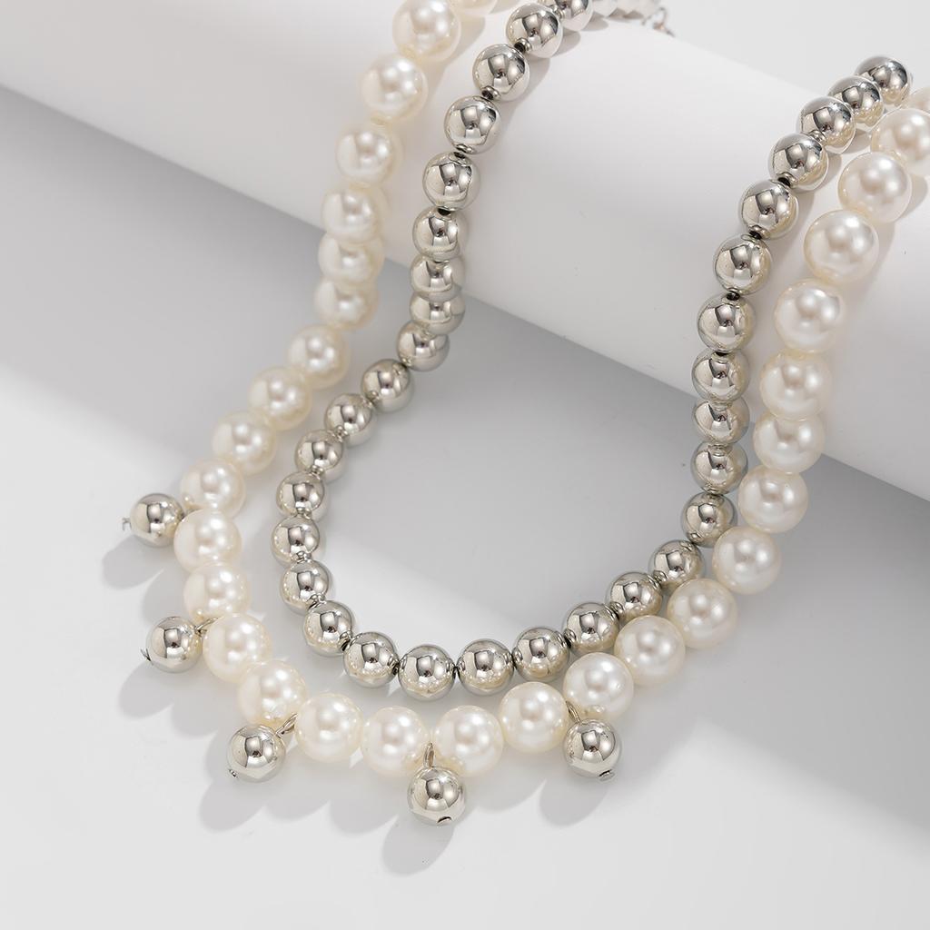 Imitation Pearls CCB Beaded Chokers Necklace Women Summer Beach Boho Starfish Conch Pendant Jewelry Accessories