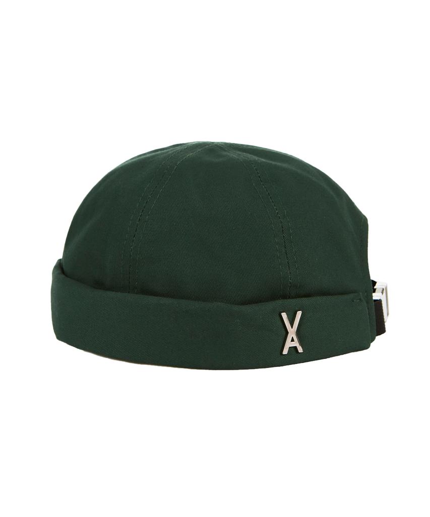 Bajal Twill Metal Buckle Watch Cap Green