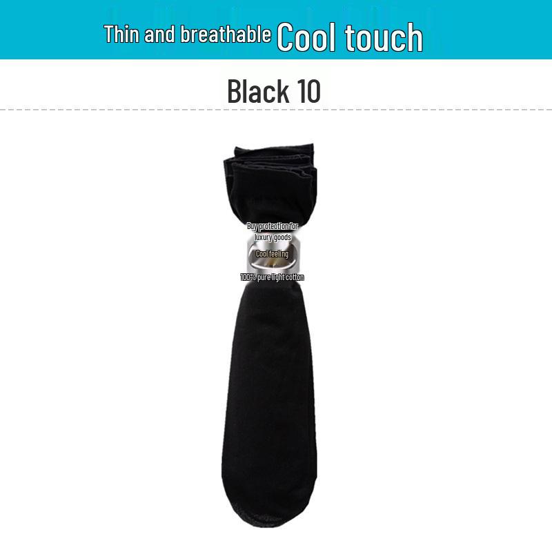 

10 пар чоловічих міцних шовкових панчіх, стійких до зачіпок - дихаючі бізнес-шкарпетки до середини ікри Simple Package One Size (39-44)