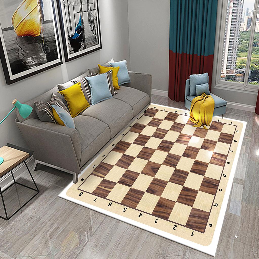 Small Rug Bedroom Living Room Floor Mat Non-slip Rug Chess Flying Chess Rug Game Mat Children's Rug