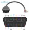 16pin DIY 30cm OBD2 Auto Extension Cable Full Female Male Female Automotive Car Diagnostic Tool Scanner OBDII Connector Cable