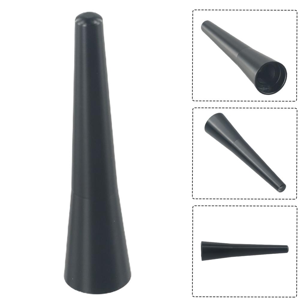 Antenna Short Mast 3.6 Inches Aluminum Anti-rust Black Replacement Roof For Mercedes R171 SLK SL 200 Practical