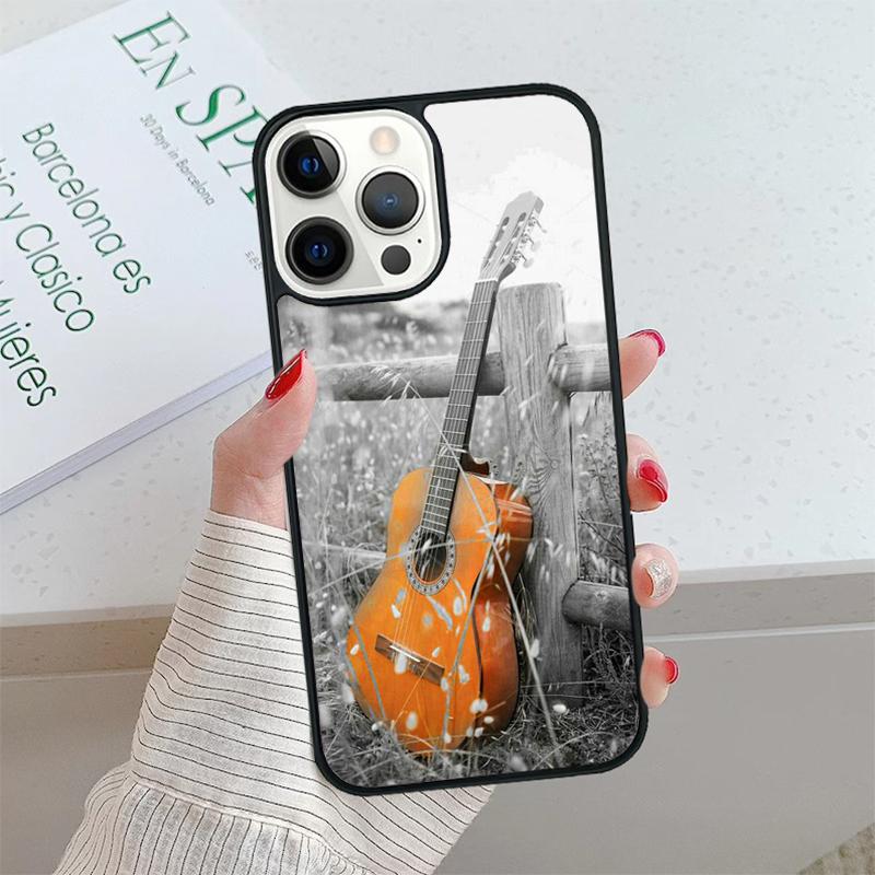 Musical Violin Guitar Phone Case cover For iPhone 17 Air 15 16 16e 14 13 Pro Max Fundas 12 11 Pro Max PLUS 7PLUS mobile