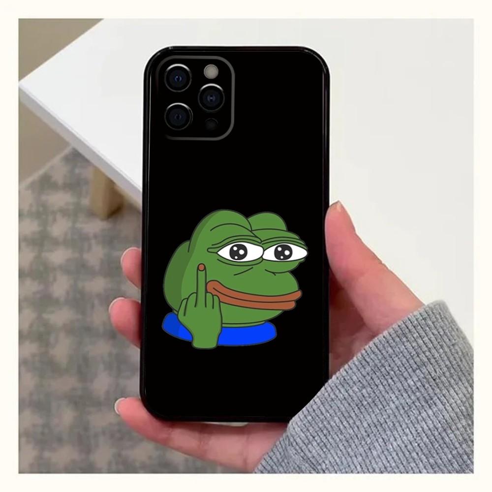 

Sad Frog P-Pepe Funny Phone Case For iPhone 16,15,14,13,12,11,Pro,X,XS,Max,XR,Plus,Mini Soft Black Cover iPhone13mini