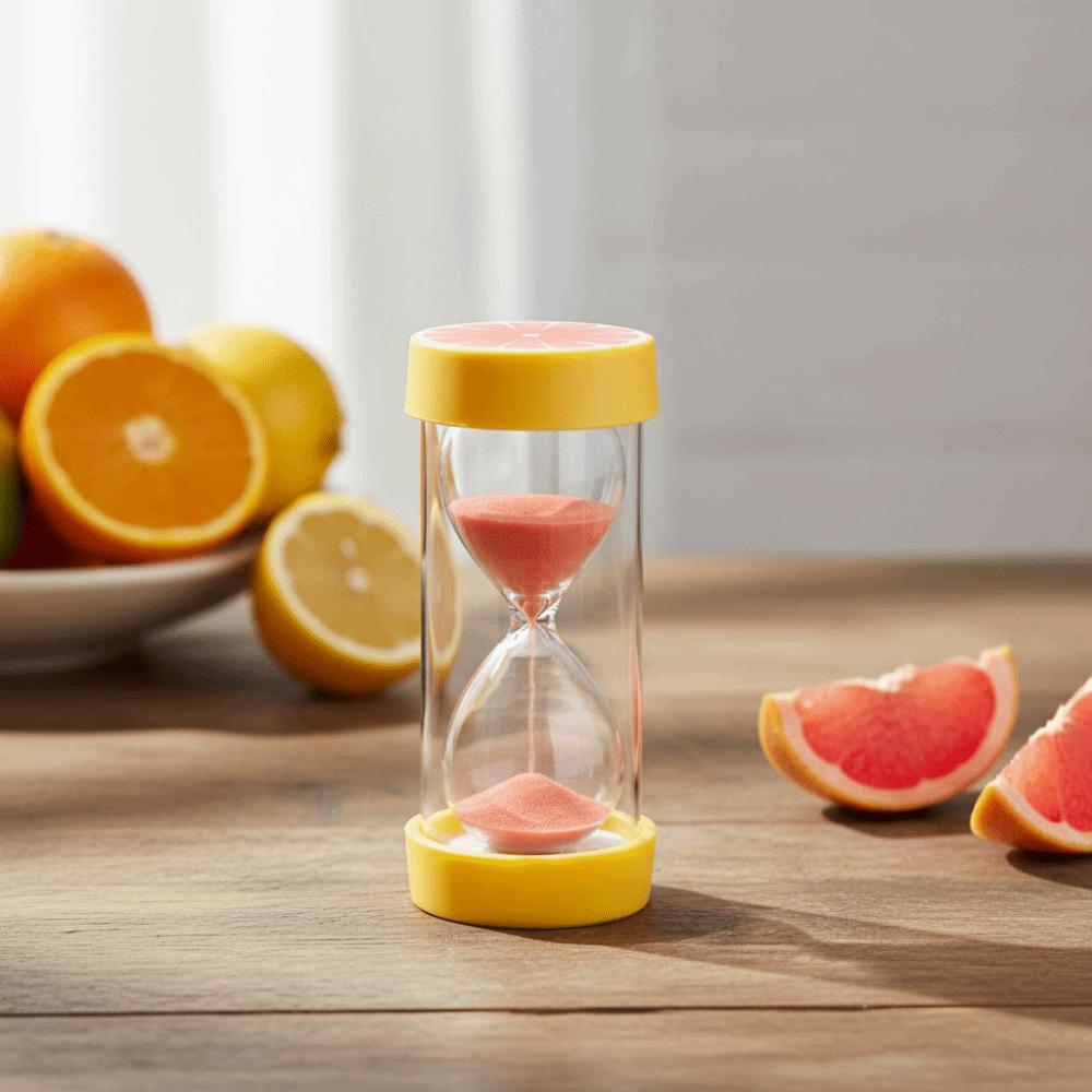 Portable Fruit Sand Clock Colorful Sand Hourglass Timer Stylish 3 Minutes Hourglass Child