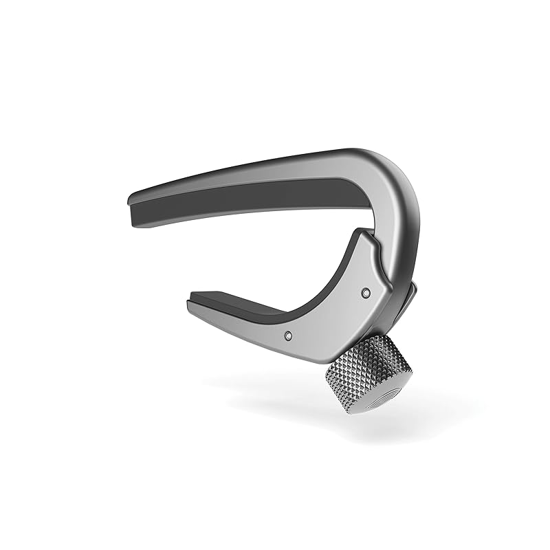 

D Addario D Addario capo tasto For electric guitar/acoustic guitar Made of lightweight aluminum NS Capo Pro Silver PW-CP-02S []