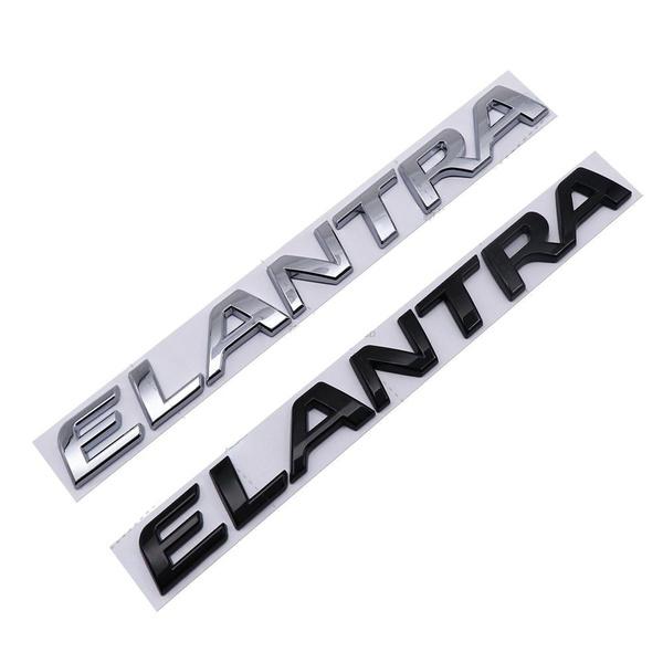 

1 шт. 3D ABS стикер автомобиля Elantra Santafe Sonata логотип эмблема значок автомобиля задний багажник наклейка SANTAFE logo серебряный